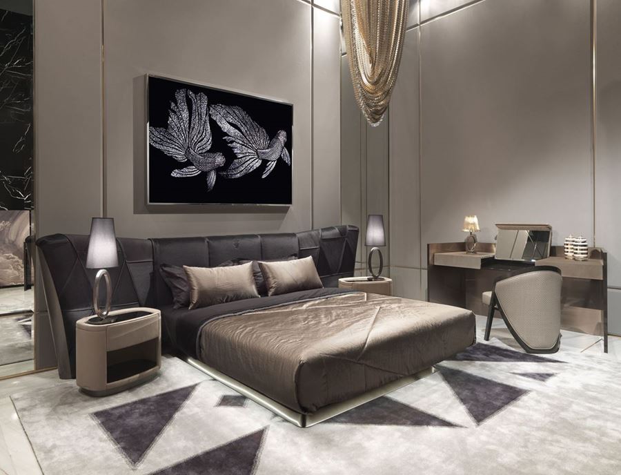 Visionnaire İtalyan Tasarım Plaza Yatak Odası Çift Kişilik Yatak
