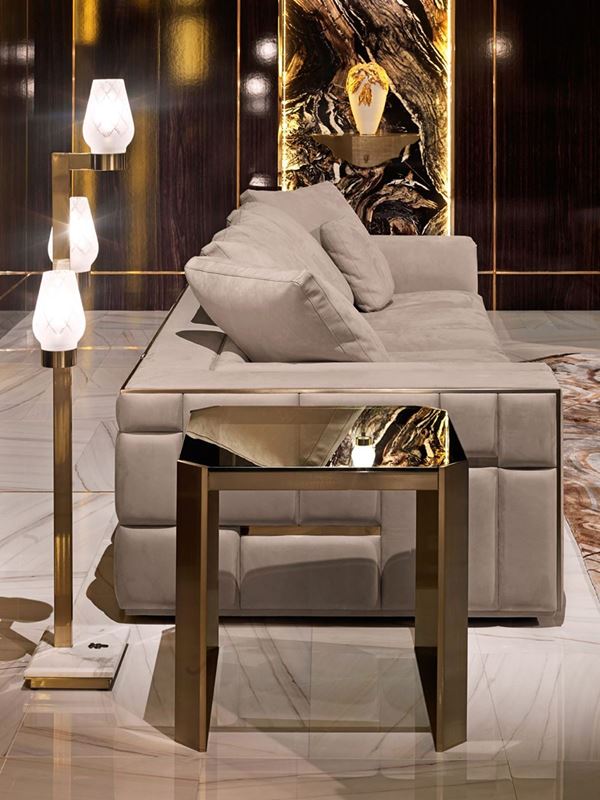 Visionnaire İtalyan Tasarım Barrett Salon ve Oturma Ünitesi Yan Sehpa